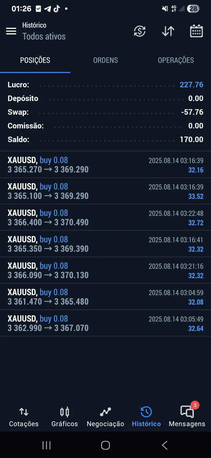 Resultado de conta real 1